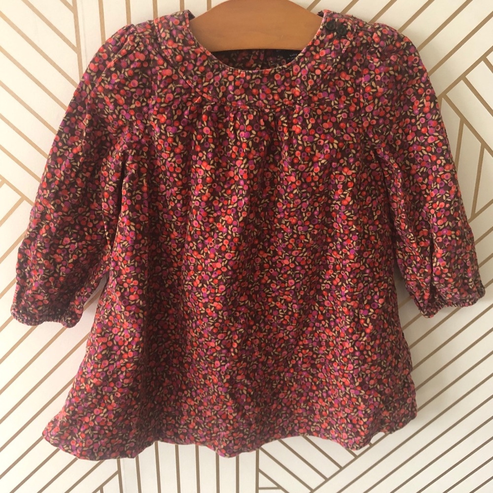 Baby Gap Corduroy Floral Top, 18-24mos